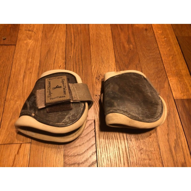 guêtre+protège boulet fouganza marron taille poney