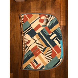 tapis fait mains bleu et brun taille poney