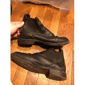 bottine en cuir noire taille 39