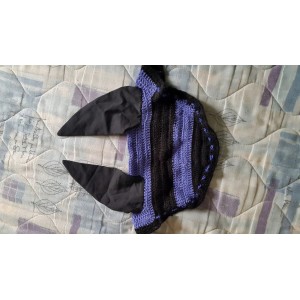 Bonnet violet & noir
