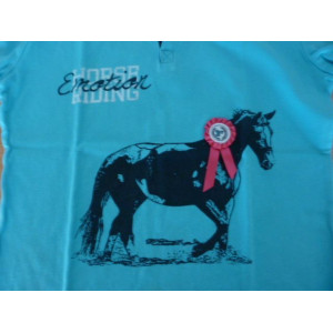 T-shirt polo FOUGANZA Horse emotion riding