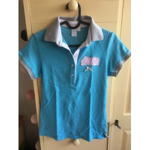 Polo equithème bleu