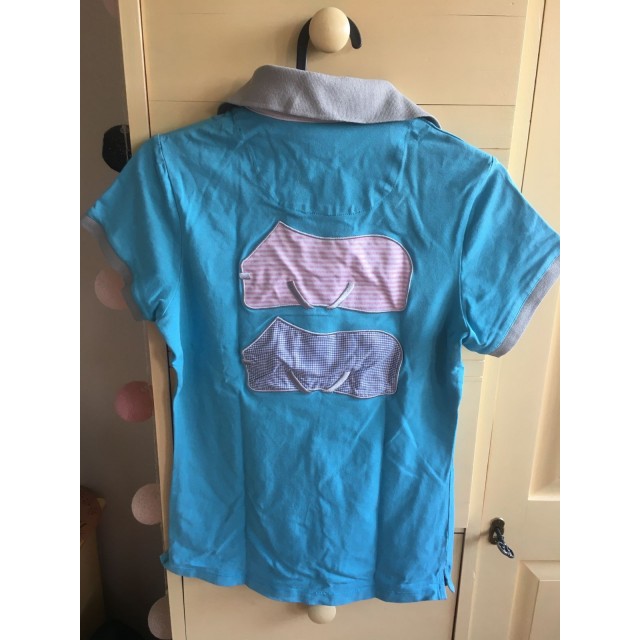 Polo equithème bleu