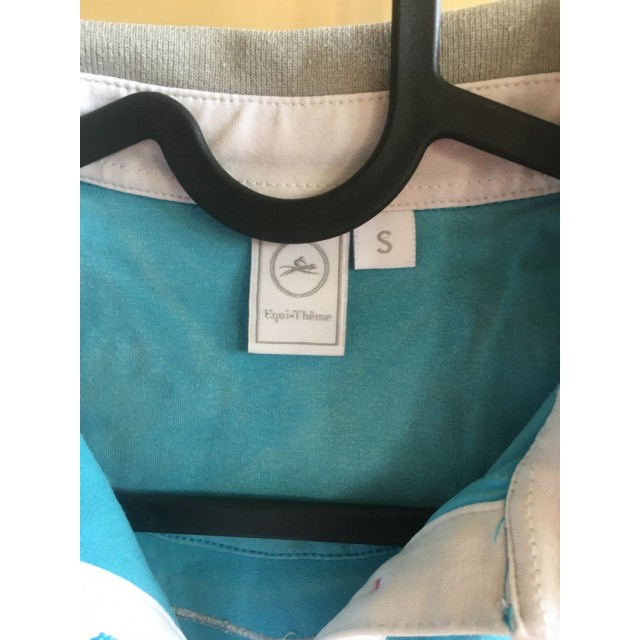 Polo equithème bleu