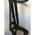 Bridon en cuir noir ERIC THOMAS