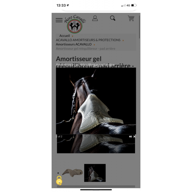Amortisseur gel rééquilibreur - pad arrière