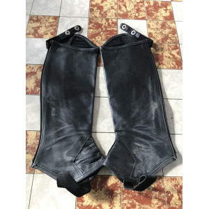 Chaps noir cuir