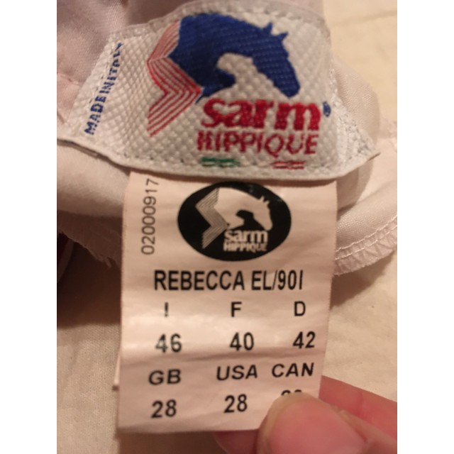 Pantalon sarm hippique Rose T40