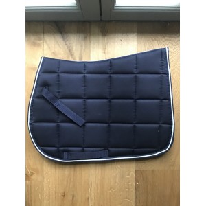Tapis de selle bleu marine poney