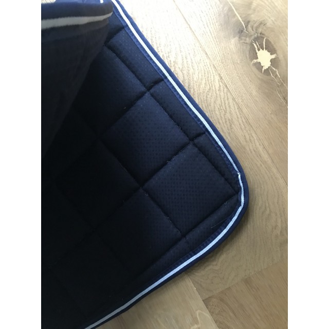 Tapis de selle bleu marine poney
