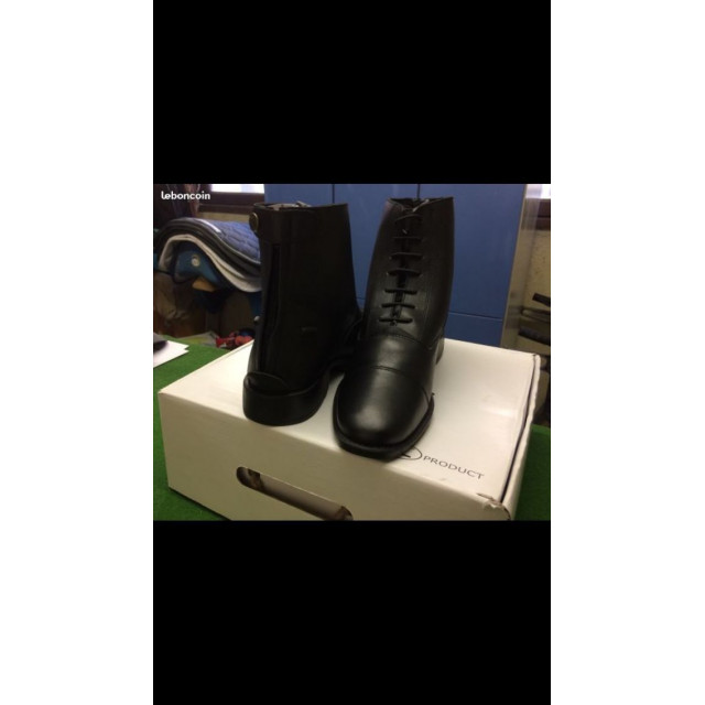 Boot noir à lacet neuve