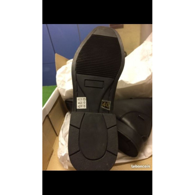 Boot noir à lacet neuve