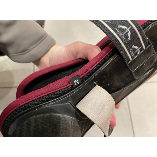 Veredus - Guêtres ouvertes Carbon Gel Vento Color Edition Noir/Bordeaux M