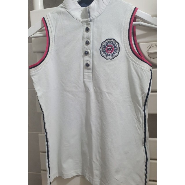 Polo concours blanc sans manche Pikeur - taille 34