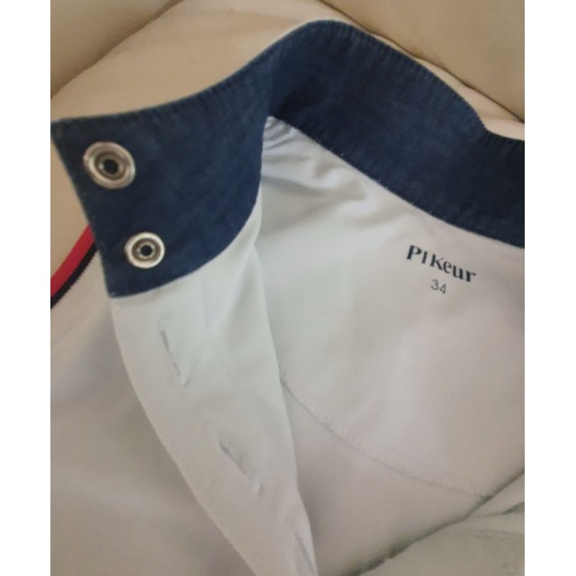 Polo concours blanc sans manche Pikeur - taille 34