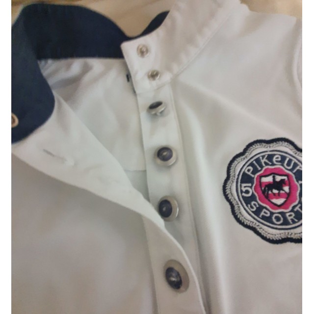 Polo concours blanc sans manche Pikeur - taille 34