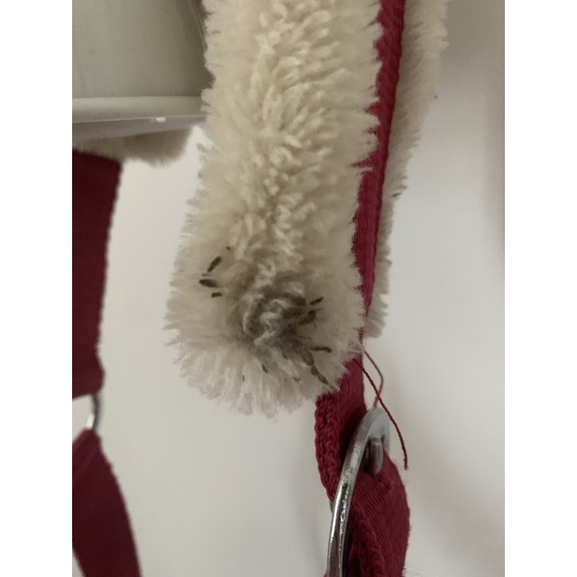 Licol Équithème rouge avec moumoute