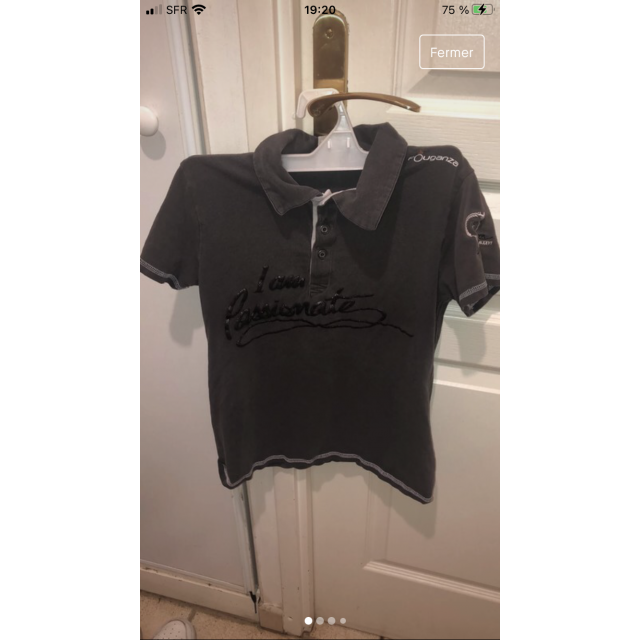 Polo Gris Enfant 12 ans