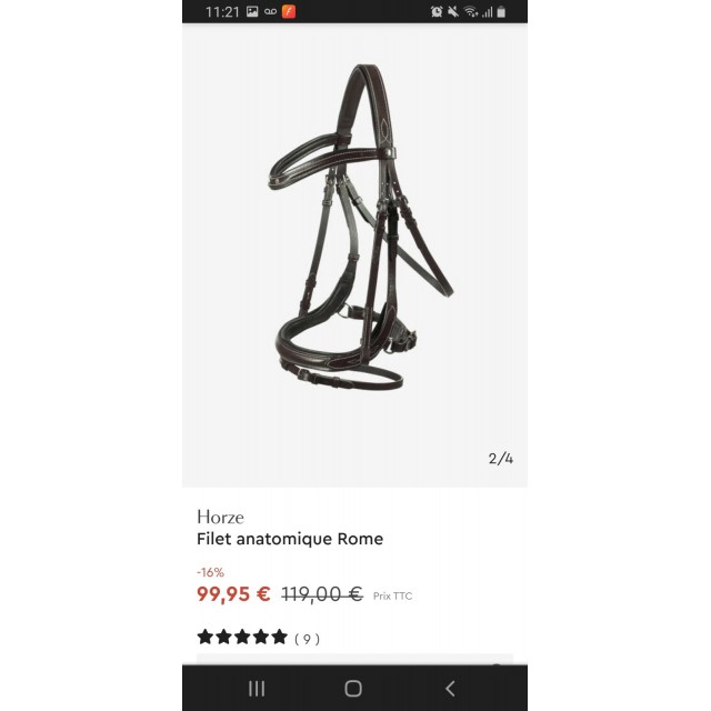 Bridon marron avec mouton