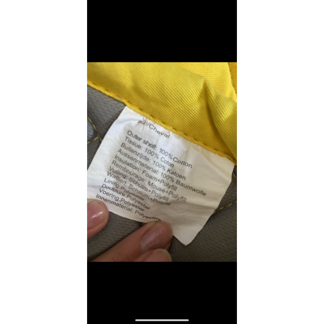 Ensemble de dressage jaune taille cheval