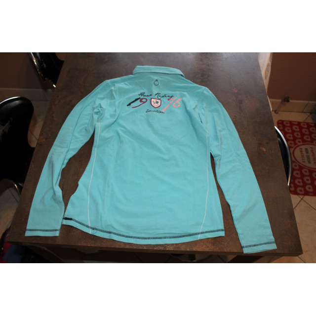 Tee shirt manches longues bleu de la marque FOUGANZA