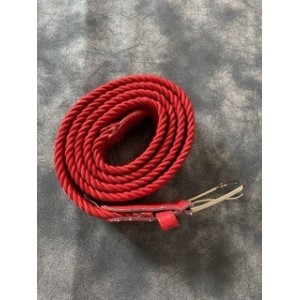 Ceinture tressée rouge