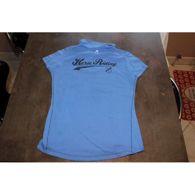 Tee shirt manches courtes bleu marine de la marque FOUGANZA