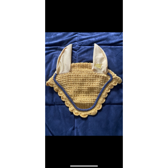 Ensemble de dressage jaune taille cheval