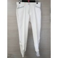 Pantalon blanc avec strass taille 42 Euro-Star
