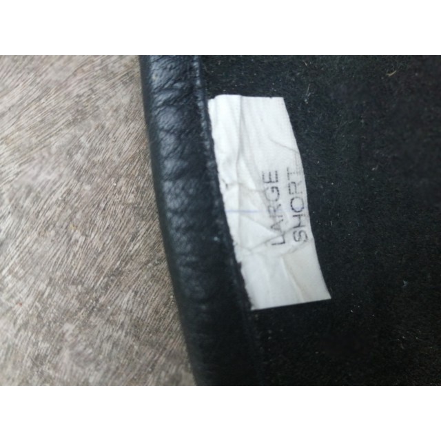 Mini chaps cuir noir