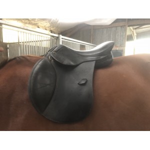 Selle mixte en cuir Henri de Rivel 16,5