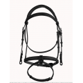 Bridon doublé muserolle française 1/2 rond CWD