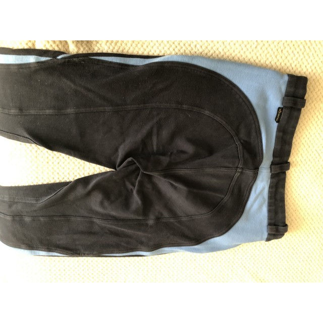 Pantalon bleu et noir