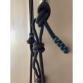 Licol éthologique marron et bleu