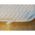 Tapis dressage blanc double liseré argenté - édition limitée Platinum - Rider By Horse - t. cheval