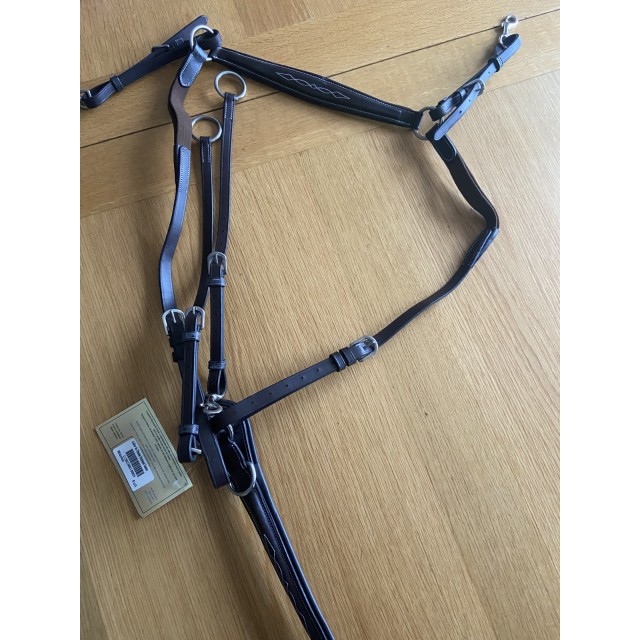 Collier de chasse martingale Marron