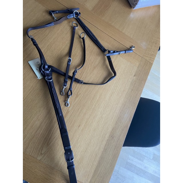 Collier de chasse martingale Marron