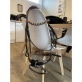 Bridon marron avec frontal en strass