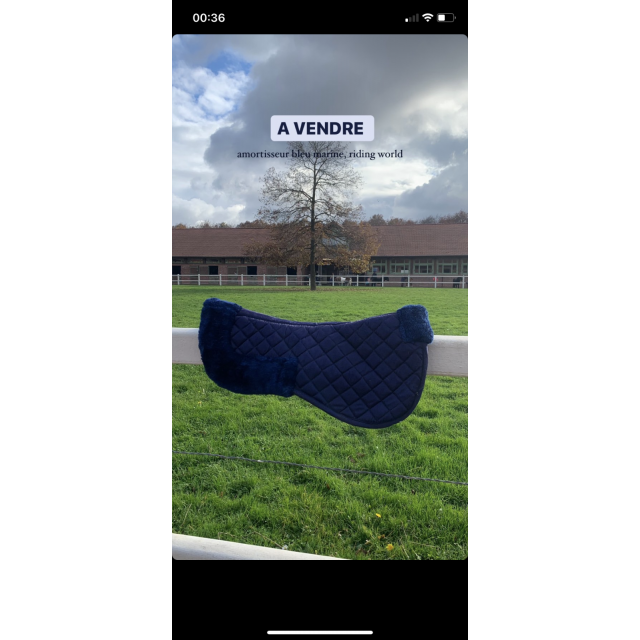 Amortisseur mouton bleu marine