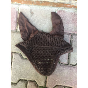 Bonnet marron et beige