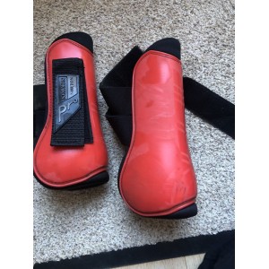 guêtres norton pro rouges et noirs