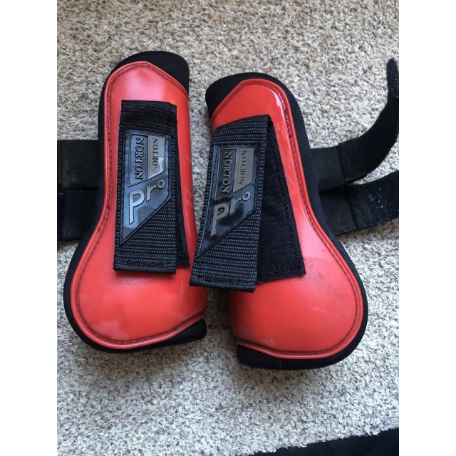 guêtres norton pro rouges et noirs