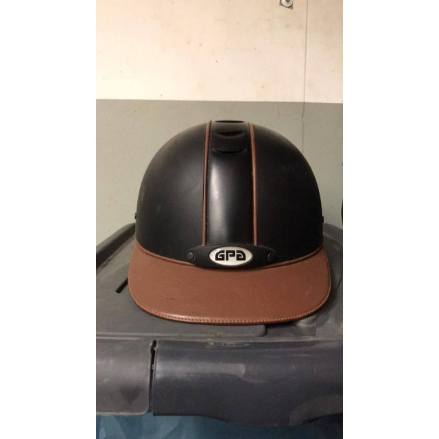 Bombe GPA titium leather noir/marron T58 (57 CE)