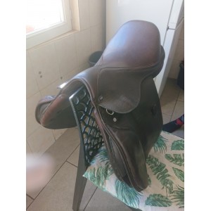 Selle time rider 16.5 cuir marron