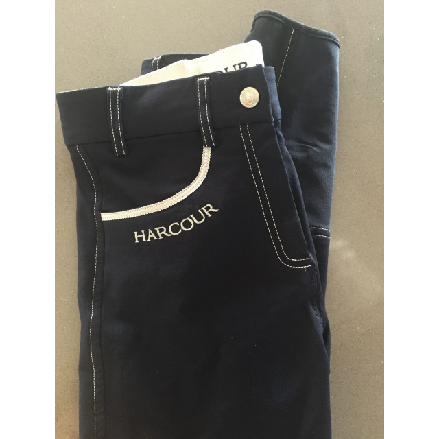 Panton quasi neuf HARCOUR bleu marine taille 32