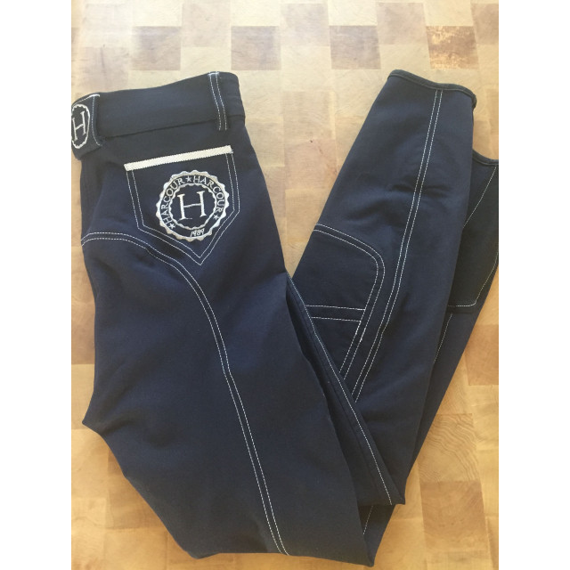 Panton quasi neuf HARCOUR bleu marine taille 32