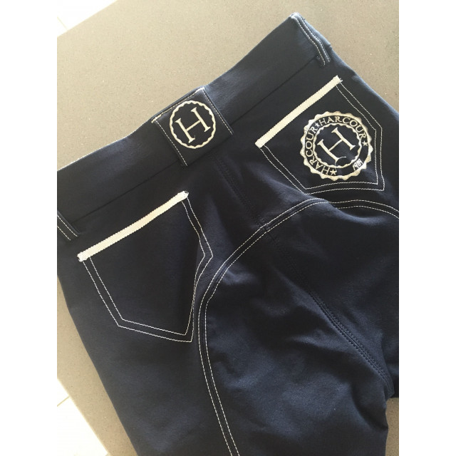 Panton quasi neuf HARCOUR bleu marine taille 32
