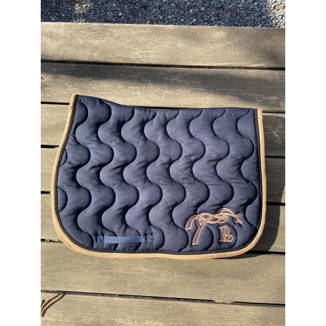 Tapis Penelope bleu marine/camel