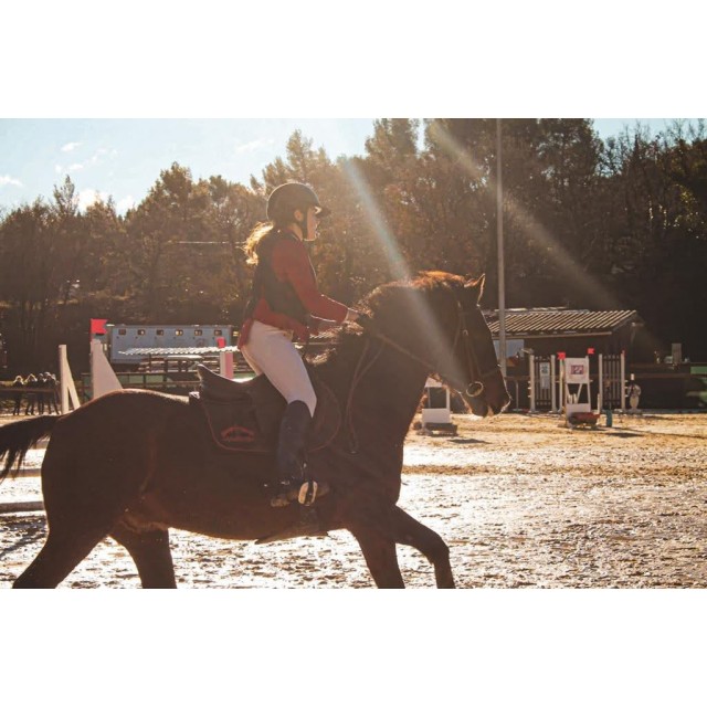veste de concours equithème rouge, taille 34