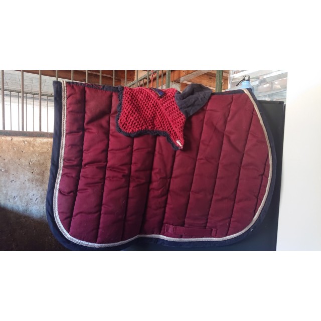 Ensemble bordeaux/bleu marine